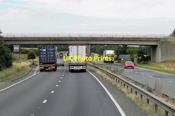 Photo 6"x4" Rideaway Bridge, Westbound A14 Hemingford Abbots c2013