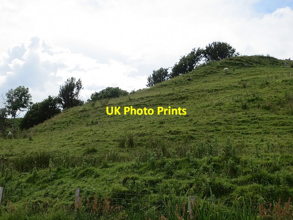 Photo 6"x4" Steep slopes above the A2 Carncastle c2013
