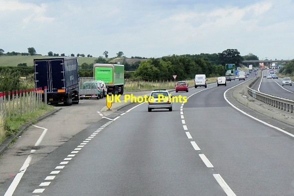 Photo 6"x4" Layby on Westbound A14 Church End\/TL0973 c2013