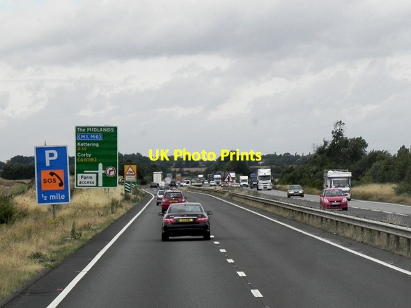 Photo 6"x4" Westbound A14 near Molesworth Molesworth c2013