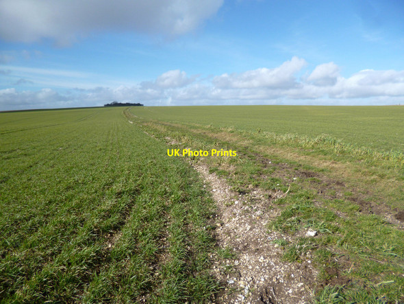 Photo 6"x4" Above Russley Park Baydon c2014