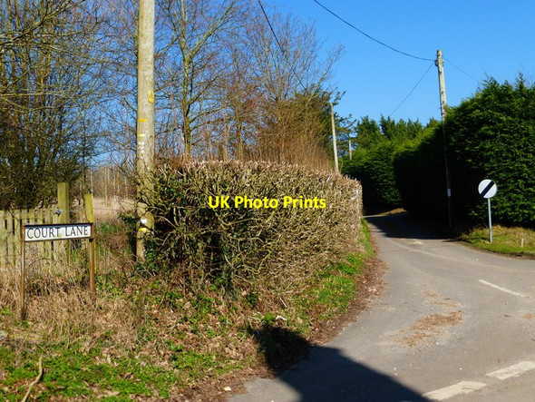 Photo 6"x4" The southern end of Court Lane at the junction with Gilbert Street Gilbert Street c2014