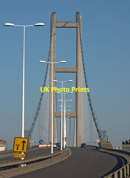 Photo 6"x4" Humber Bridge south tower Barton-Upon-Humber c2014