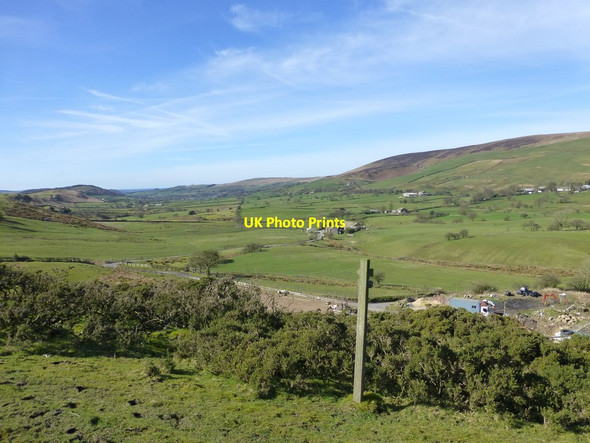 Photo 6"x4" Pendle Way marker at Higher Town Fence\/SD8237 c2014