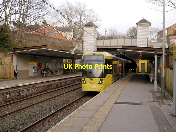 Photo 6"x4" Tram at Heaton Park Station Prestwich c2014