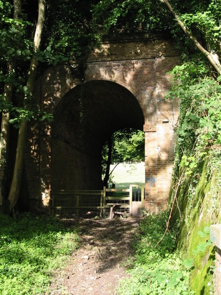 Photo 6"x4" Footpath under the dismantled railway line Etchinghill\/TR1639 c2008