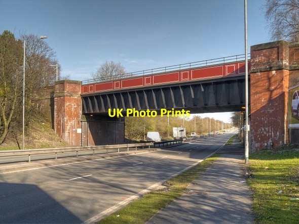 Photo 6"x4" Railway Bridge over the East Lancs Road St Helens\/SJ5095 c2014