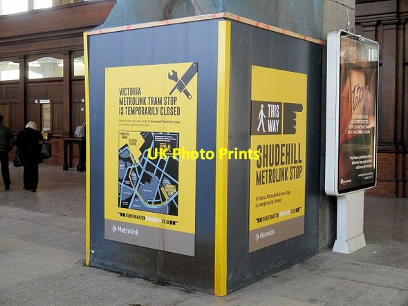 Photo 6"x4" Victoria Metrolink Stop Is Temporarily Closed Manchester c2014