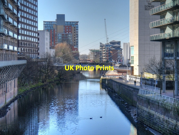 Photo 6"x4" River Irwell, Trinity Bridge Manchester c2014
