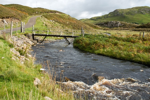 Photo 6"x4" Bridge over Abhainn a'Chnocain Elphin\/NC2111 c2008