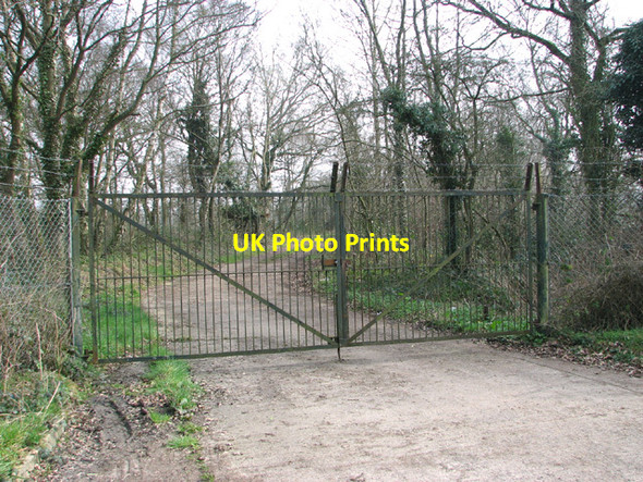 Photo 6"x4" Gated track into Costessey Pits Costessey c2014
