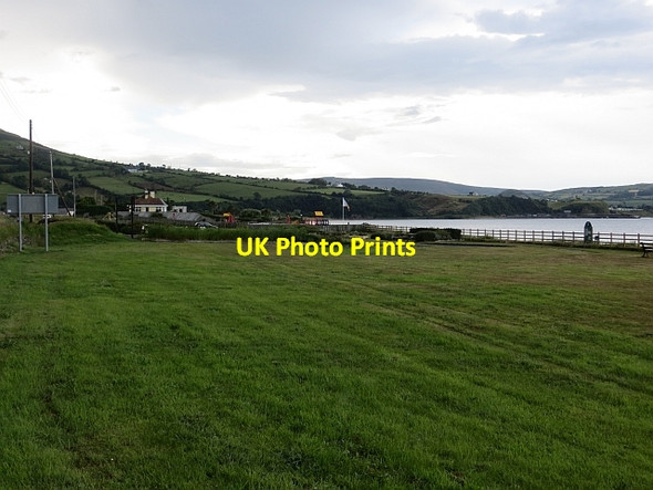 Photo 6"x4" Grass area, Waterfoot Beach Glenariff c2013
