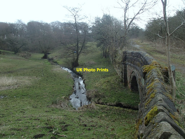 Photo 6"x4" Wadshelf Brook and old road bridge Freebirch c2014