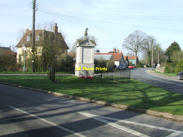 Photo 6"x4" Village War Memorial Laxfield c2014