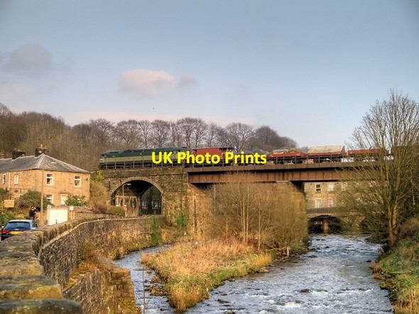 Photo 6"x4" Brooksbottoms Viaduct, East Lancashire Railway Ramsbottom c2014
