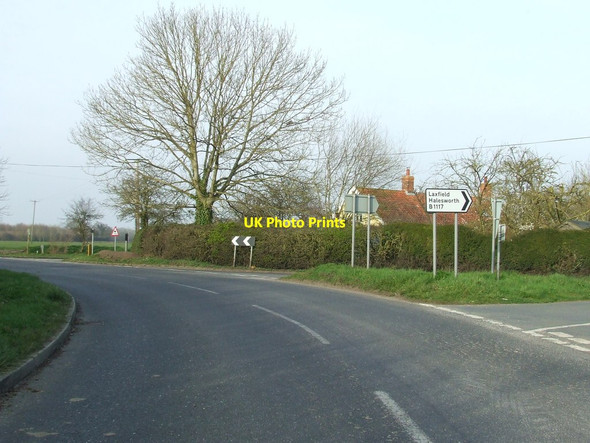 Photo 6"x4" Road Junction Ashfield Green\/TM2673 c2014