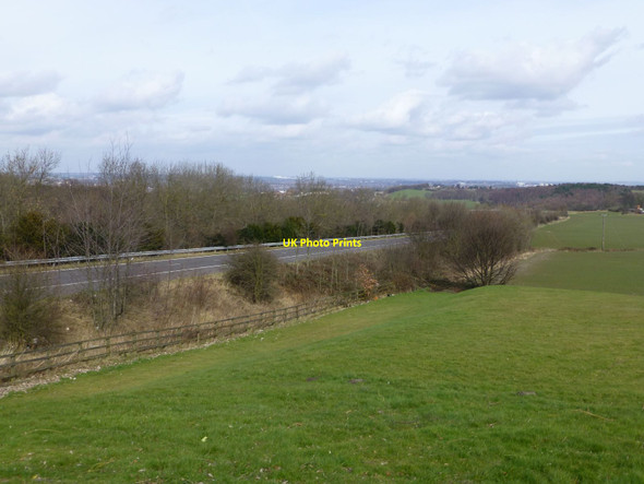 Photo 6"x4" The slip road to Woolley Edge Service Station Chapelthorpe c2014