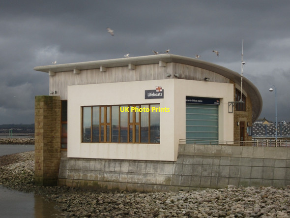 Photo 6"x4" The side of Morecambe Lifeboat Station Morecambe c2013