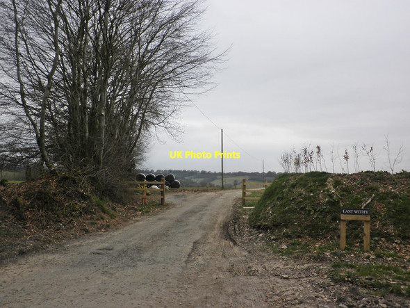 Photo 6"x4" Track to East Withy Farm Huish Champflower c2014