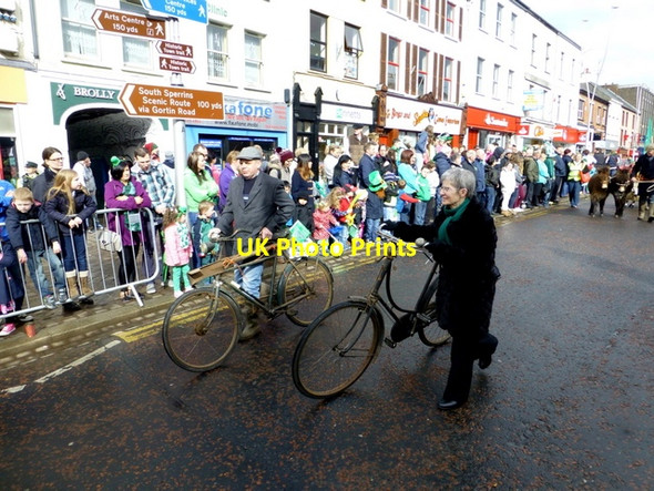 Photo 6"x4" Old bicycles, St Patrick's Day Parade 2014 Omagh c2014