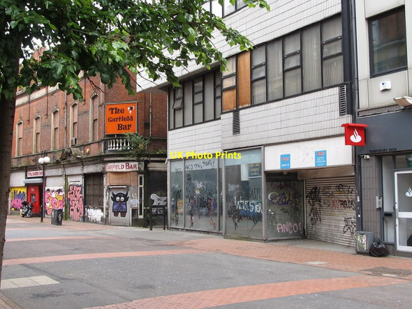 Photo 6"x4" Empty stores in Lower Garfield Street Belfast c2011