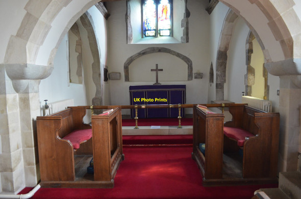 Photo 6"x4" Chancel, St Mary's church, Friston East Dean\/TV5598 c2014