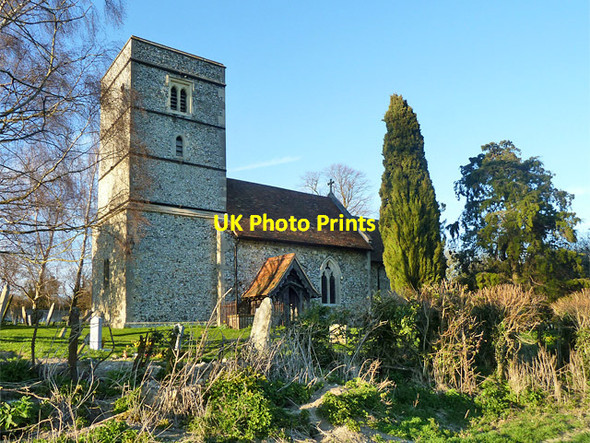 Photo 6"x4" Strethall church Strethall c2014