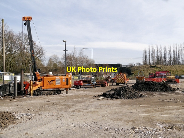 Photo 6"x4" Car Park Construction Work, Radcliffe Metrolink Park and Ride Radcliffe\/SD7807 c2014