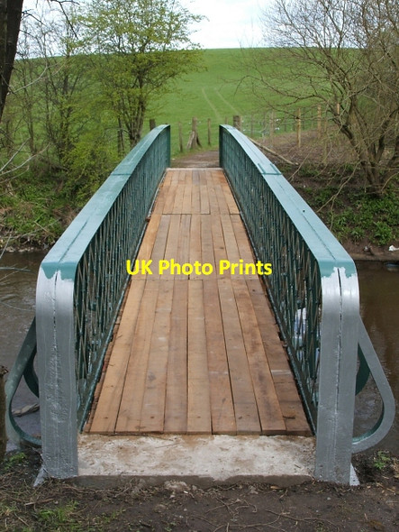 Photo 6"x4" Footbridge over the Rotten Calder Newton\/NS6760 c2005