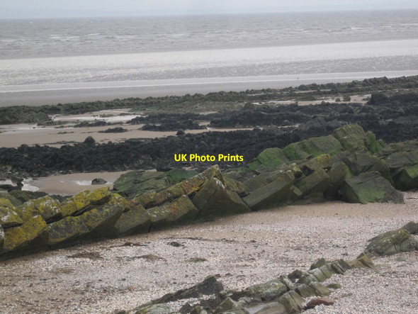 Photo 6"x4" Sand and Rocks at Powillimount Southerness c2014