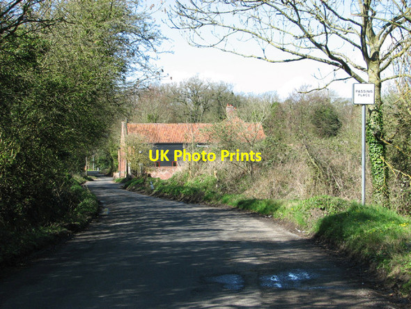 Photo 6"x4" Passing place on Ketteringham Lane Hethersett c2014