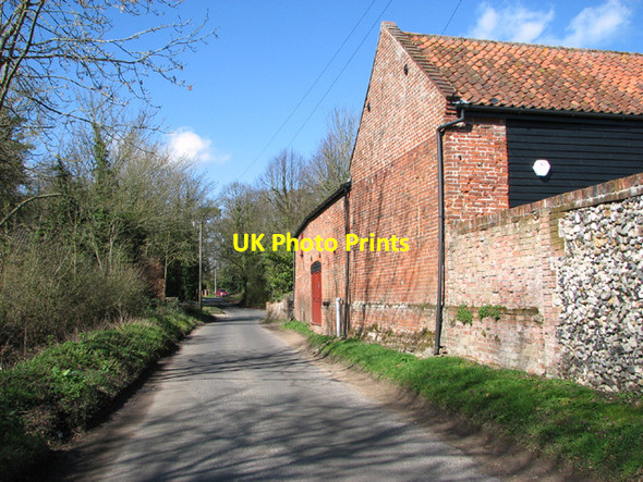 Photo 6"x4" Ketteringham Lane past barn conversions Hethersett c2014