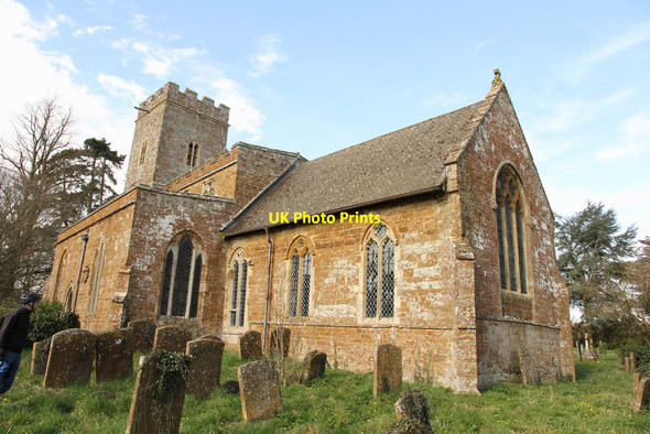 Photo 6"x4" St.Giles church South Newington c2014