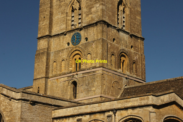 Photo 6"x4" St.John the Baptist's church tower Burford\/SP2512 c2014