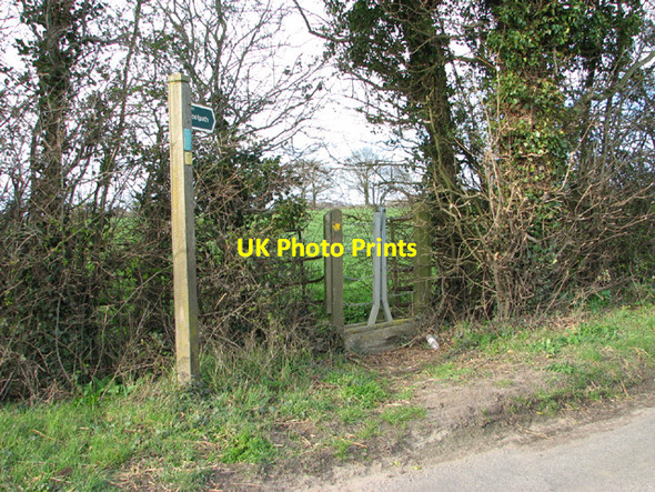 Photo 6"x4" Footpath to Flixton Flixton\/TM3186 c2014