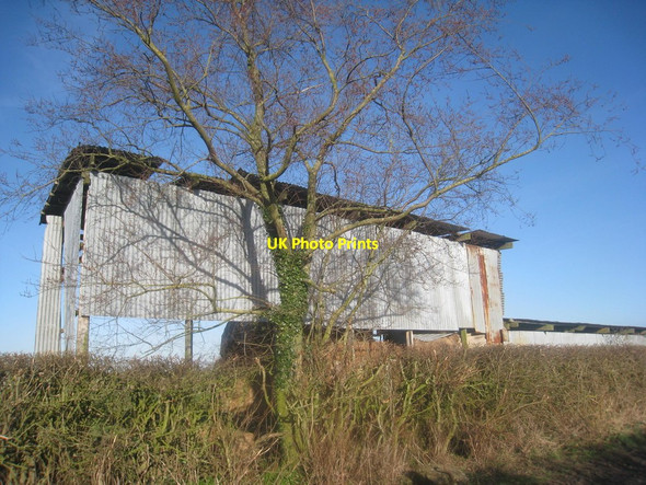 Photo 6"x4" Corrugated iron shed Knapthorpe c2014