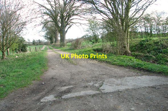 Photo 6"x4" Access road to Middleton Hall Mendham c2014