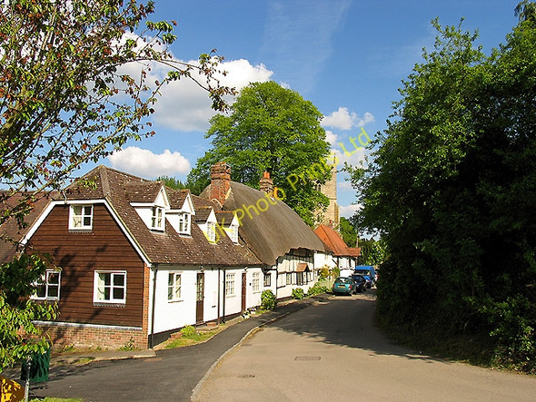 Photo 6"x4" Typical Residential Street in East Hendred East Hendred c2005