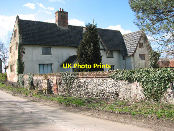Photo 6"x4" Home Farm - the farmhouse St Cross South Elmham c2014