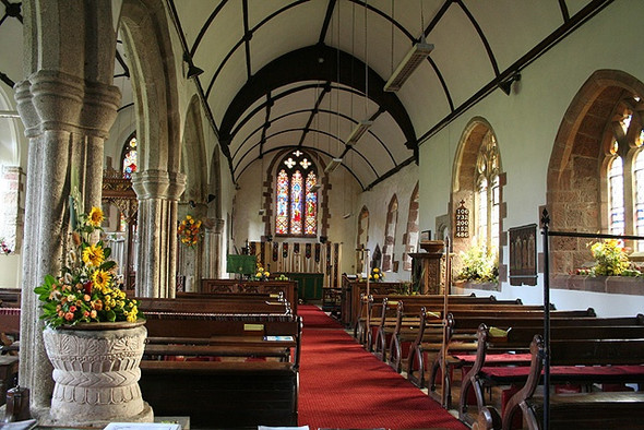 Photo 6"x4" Cheriton Bishop: interior of St Mary\u00e2\u0080\u0099s church Cheriton Bishop c2008