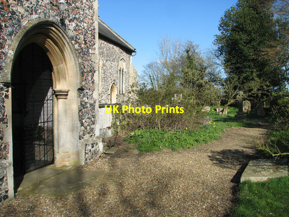Photo 6"x4" Path in the churchyard of St Margaret's South Elmham St Margaret South Elmham c2014