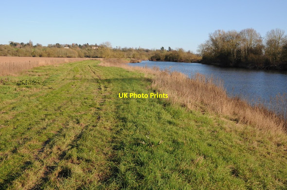 Photo 6"x4" Flooded claypits, near Mythe Hook Tewkesbury c2014