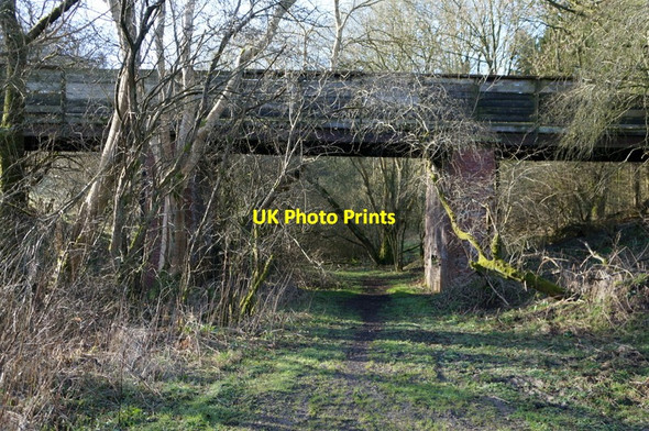 Photo 6"x4" Former rail line at Wharram Percy Wold Wharram Percy c2014