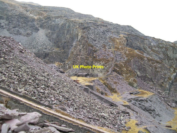 Photo 6"x4" View east across Juliet to the Braich District of Dinorwig Quarry Dinorwic c2011