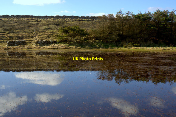 Photo 6"x4" Reflections on Trolla Water, Baltasound Baliasta\/HP6009 c2014