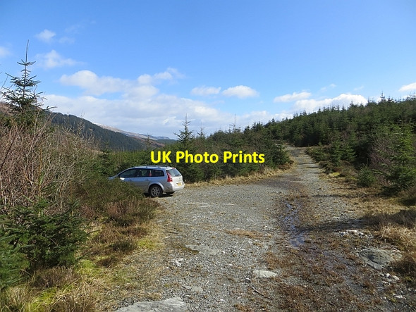 Photo 6"x4" A road end, Gleann Dubh Beinn Bhan\/NN3901 c2014