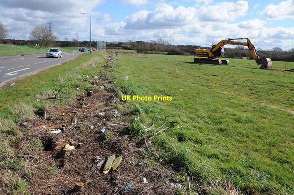 Photo 6"x4" Clearance work beside the A4440 St Peter The Great c2014