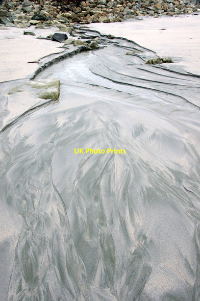 Photo 6"x4" Burn draining over Easting beach Mailand c2014