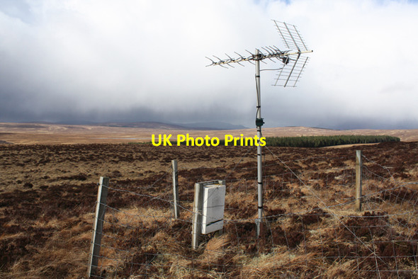 Photo 6"x4" TV aerial near Altnaharra Altnaharra c2014