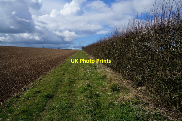 Photo 6"x4" Public footpath at Callis Wold Painsthorpe c2014 P1